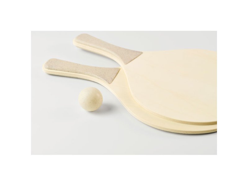 IWON strand racket set bedrukken | Strandspel met logo en extra spelwaarde IWON strand racket set bedrukken | Strandspel met logo en extra spelwaarde