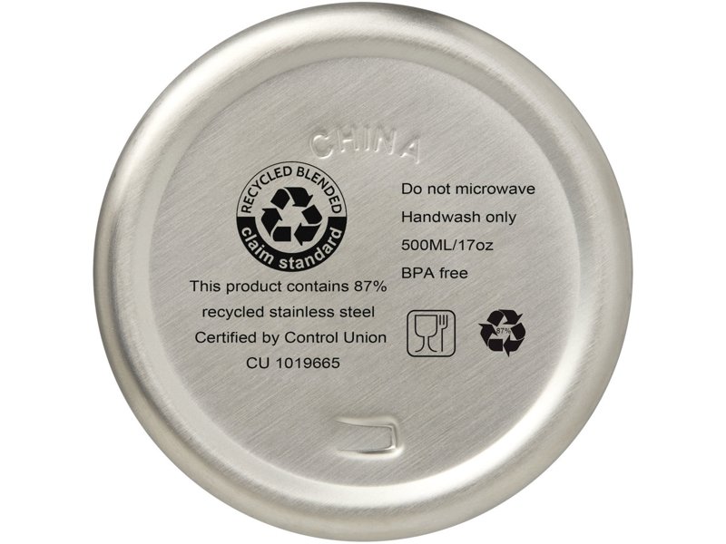 Vasa 500 ml RCS-gecertificeerde gerecyclede roestvrijstalen koperen vacuümgeïsoleerde fles