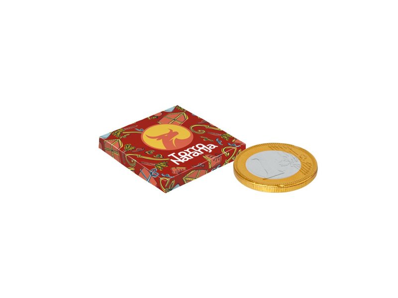 Doosje met een chocolade munt