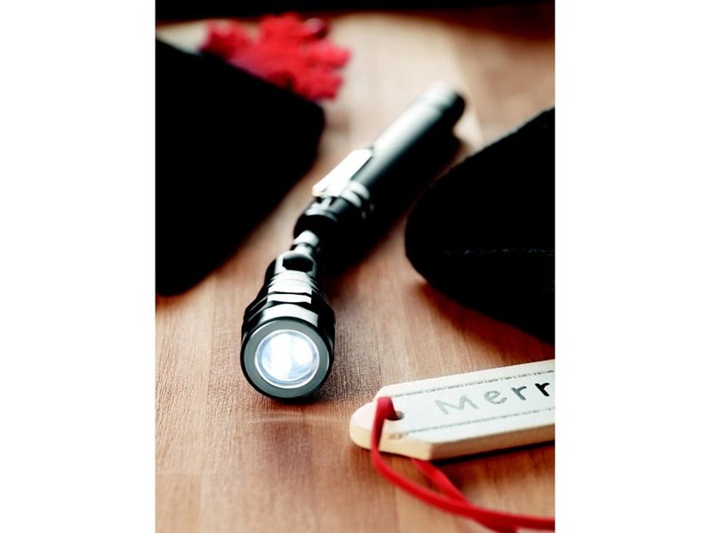 Uitschuifbare alum zaklamp