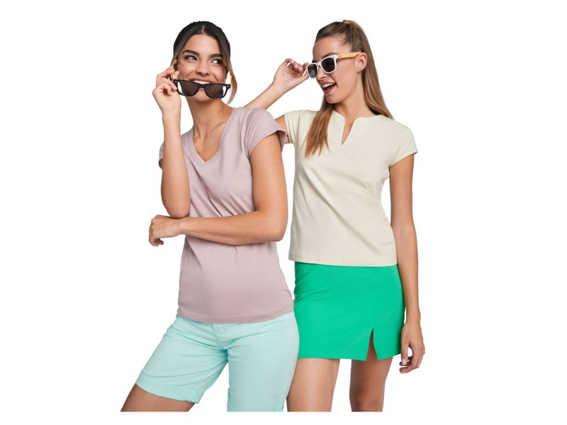 Victoria damesshirt met V-hals en korte mouwen Victoria damesshirt met V-hals en korte mouwen