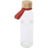 Porto 500 ml glazen waterfles met siliconen handgreep en bamboe deksel