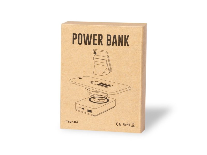 Moderne Dobson Power Bank 5.000 mAh bedrukt met logo eco promotieartikel