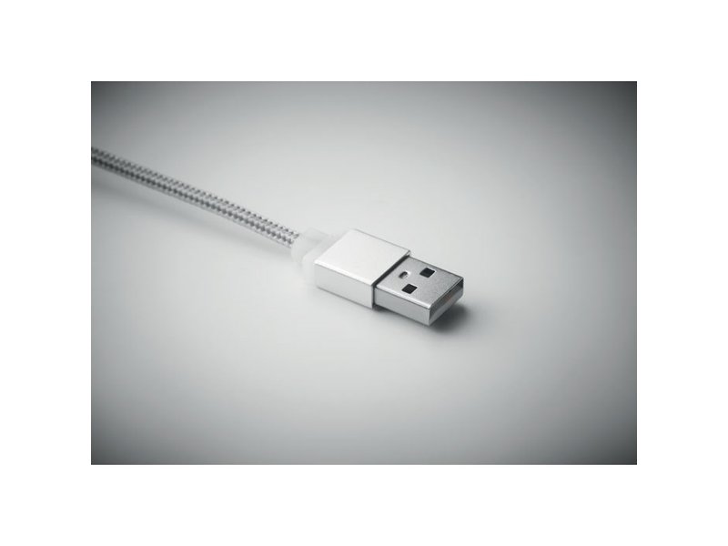 Sleutelhanger met oplaadkabel blauw