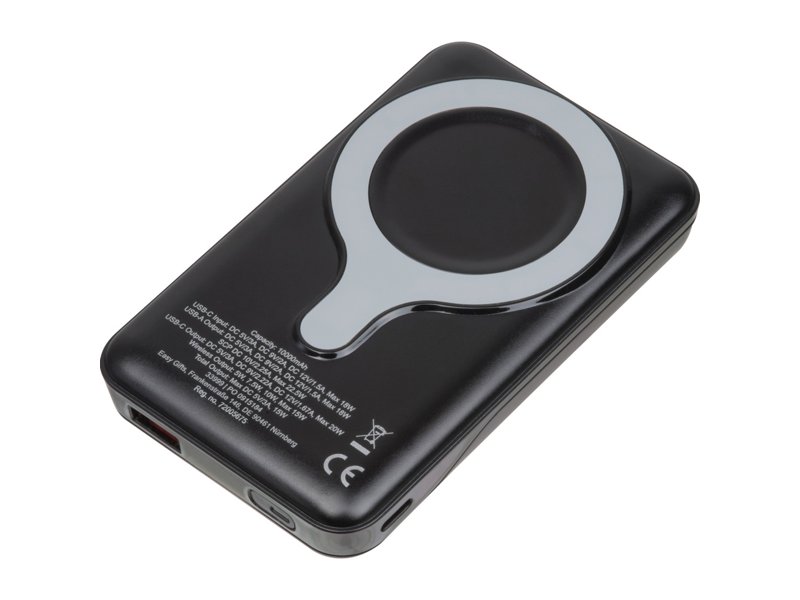 Moderne Ventura powerbank 10.000 mAh relatiegeschenk bedrukt met logo Moderne Ventura powerbank 10.000 mAh relatiegeschenk bedrukt met logo