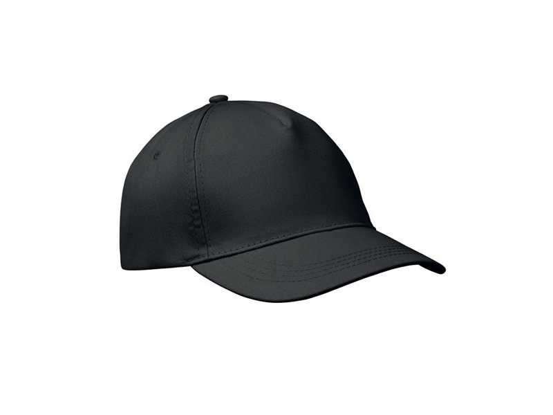 5 panelen baseballpet van katoenen twill 160g/m² met verstelbare klittenbandsluiting.