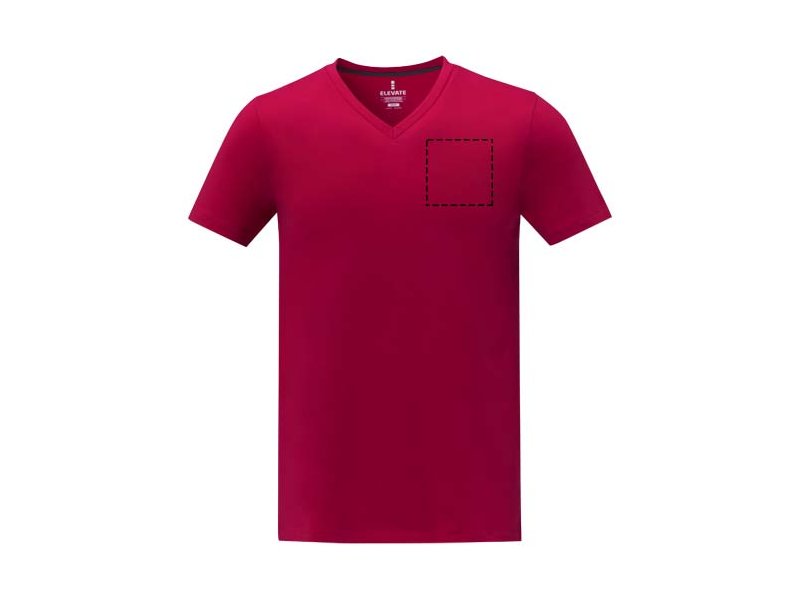 Somoto Heren T-shirt met V-hals en korte mouwen