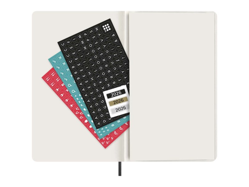 Moleskine dag-agenda voor 12 maanden met zachte kaft