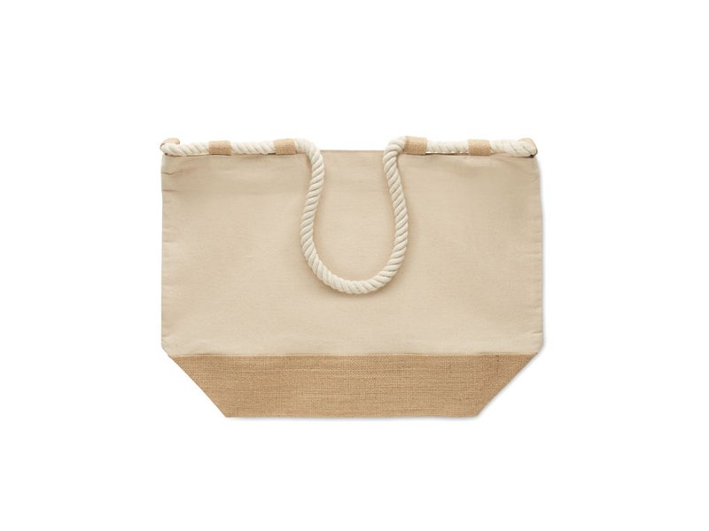 MAKENKE - Strandtas canvas/jute