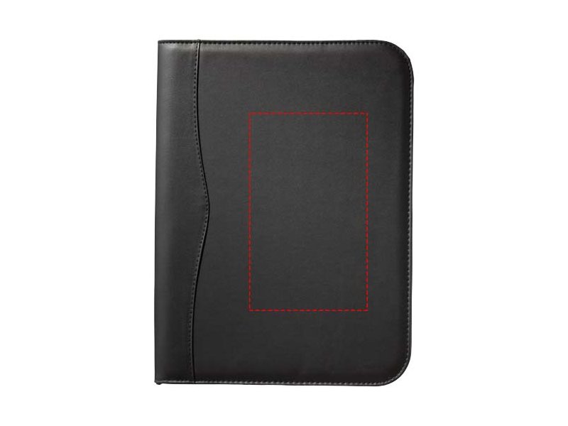 Ebony A4 Portfolio met rits | Met logo Ebony A4 Portfolio met rits | Met logo