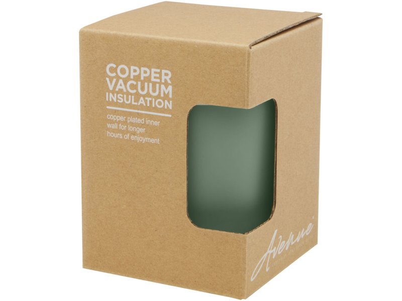 Lagan koperen vacuüm geïsoleerde roestvrijstalen beker van 330 ml met bamboe deksel