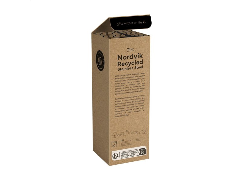Nordvik RCS Recycled Steel 500 ml drinkfles Nordvik RCS Recycled Steel 500 ml drinkfles