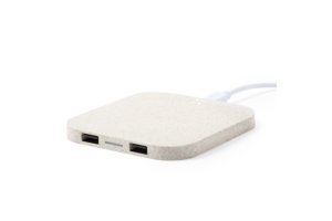Riens oplader 2.100 mAh bedrukt met logo milieuvriendelijk promotieartikel