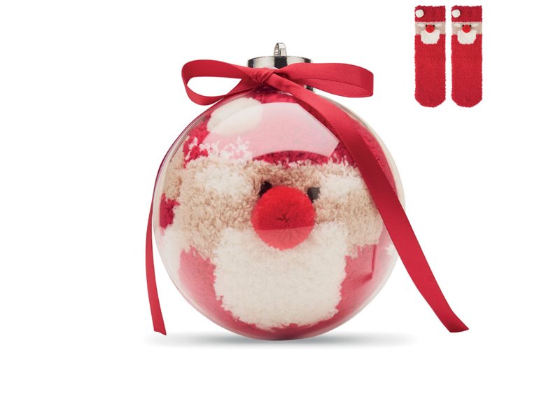 SNUG L - Kerstman sokken balornament