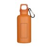Oregon 400 ml effen waterfles van RCS gecertificeerd gerecycled plastic met karabijnhaak Oregon 400 ml effen waterfles van RCS gecertificeerd gerecycled plastic met karabijnhaak