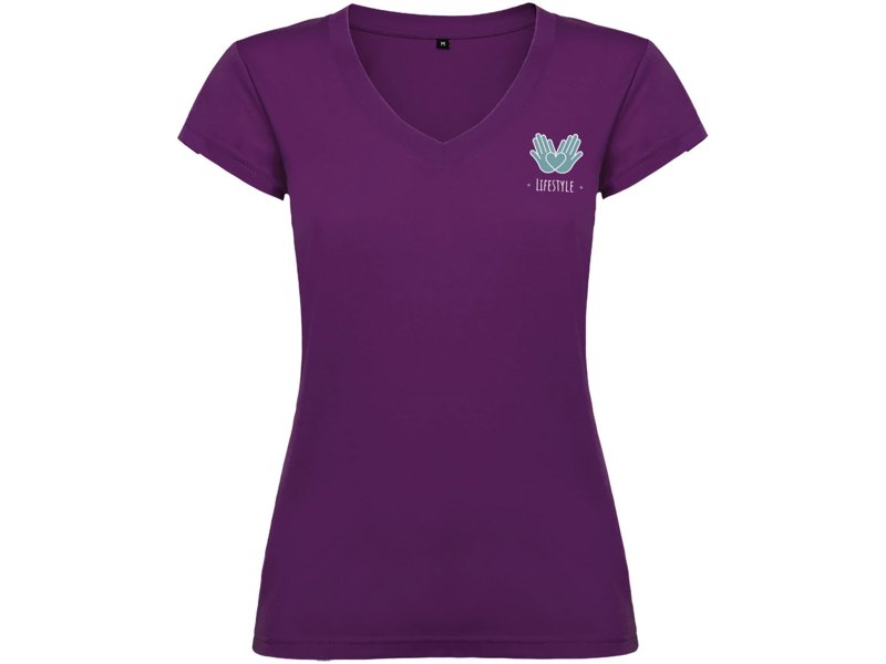 Victoria damesshirt met V-hals en korte mouwen Victoria damesshirt met V-hals en korte mouwen