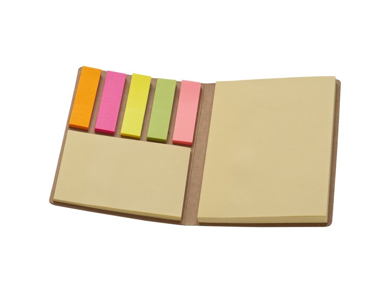 Binnenzijde Burlington note pad met blanco zelfklevende blaadjes Binnenzijde Burlington note pad met blanco zelfklevende blaadjes