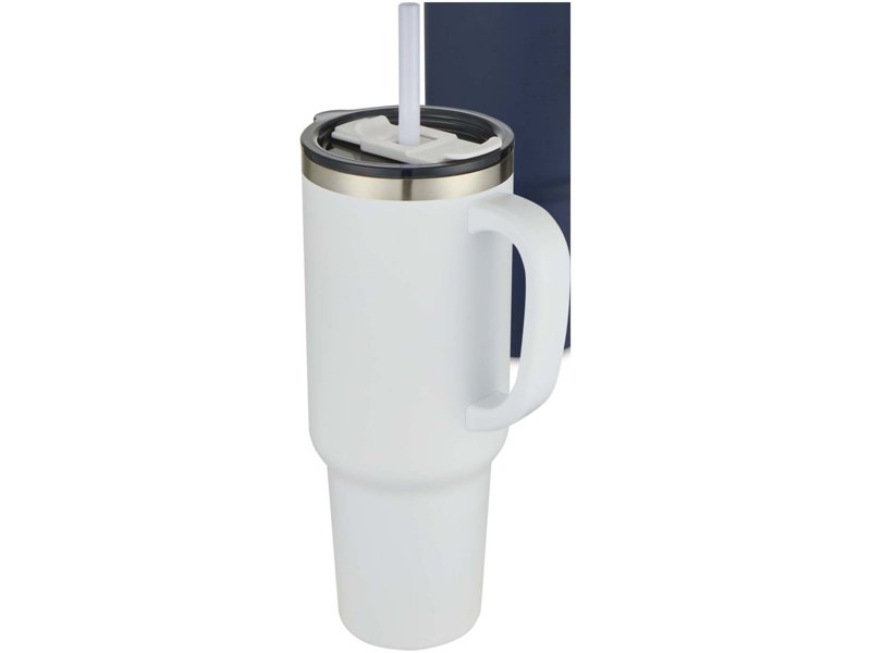 Sydney 1200 ml dubbelwandige RCS-gecertificeerde koperen vacuüm geïsoleerde beker met rietje Sydney 1200 ml dubbelwandige RCS-gecertificeerde koperen vacuüm geïsoleerde beker met rietje