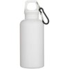 Oregon 400 ml effen waterfles van RCS gecertificeerd gerecycled plastic met karabijnhaak Oregon 400 ml effen waterfles van RCS gecertificeerd gerecycled plastic met karabijnhaak