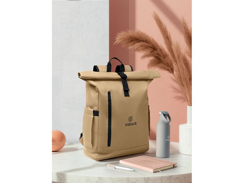 BANGKOK ROLL - Rolltop laptop rugzak 600D
