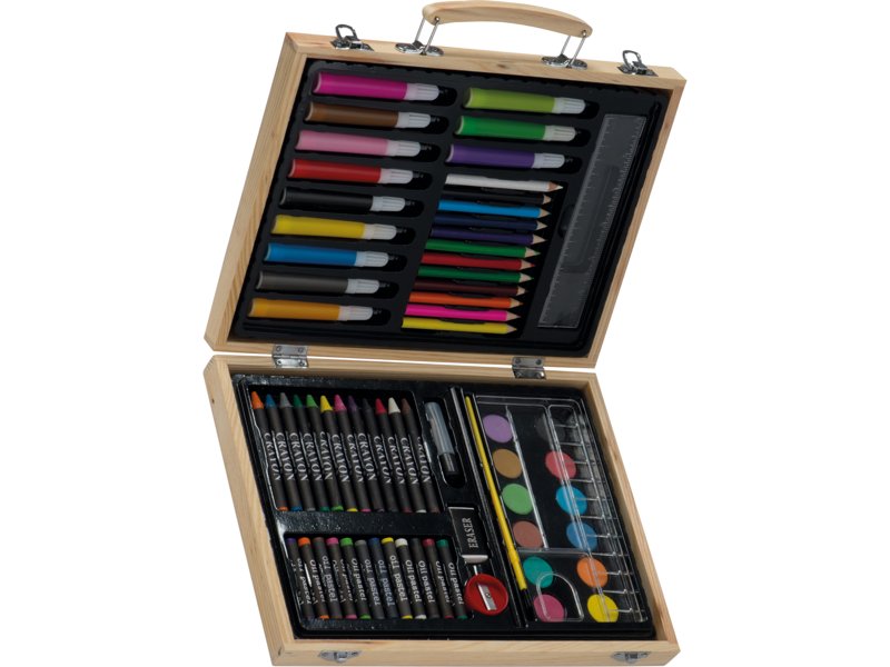 Grote houten tekenset Maxi Grote houten tekenset Maxi