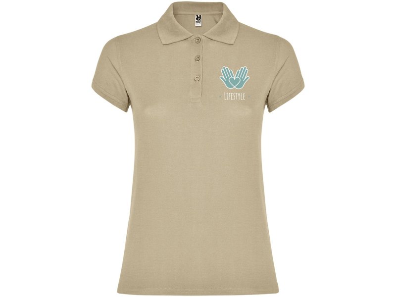 Star damespolo met korte mouwen