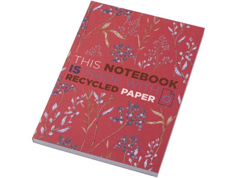 Novella Austen A5 gerecycled notitieboek met zachte cover, 100 vellen Novella Austen A5 gerecycled notitieboek met zachte cover, 100 vellen