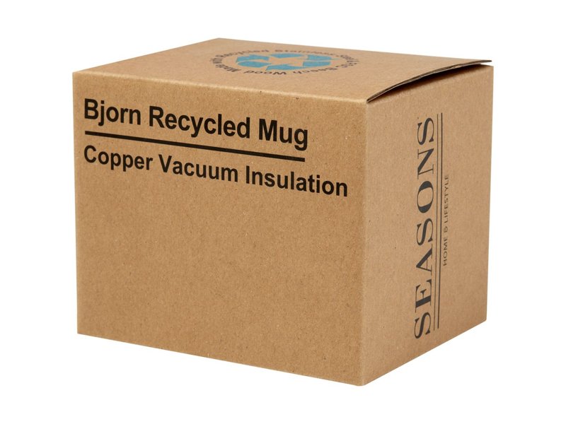 Bjorn 360 ml RCS-gecertificeerde mok van gerecycled roestvrijstaal met koperen vacuümisolatie