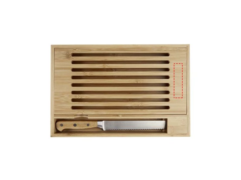 Pao bamboe snijplank met mes