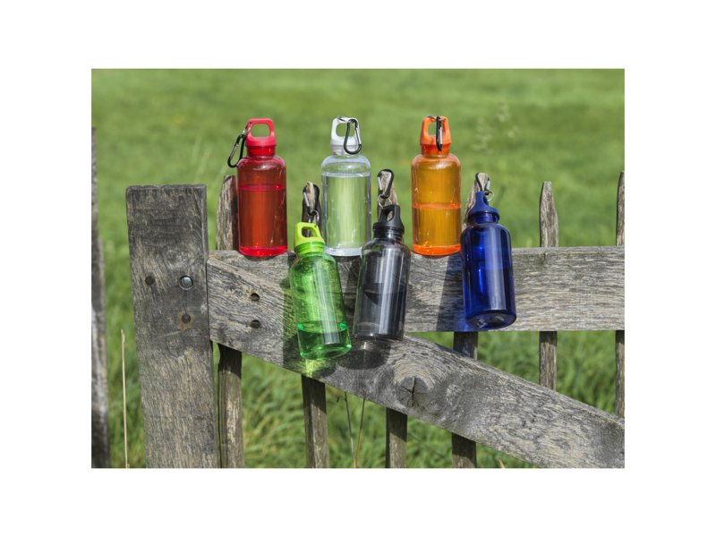 Oregon 400 ml waterfles van RCS-gecertificeerd gerecycled plastic met karabijnhaak