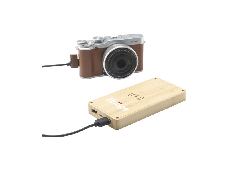 Solar Powerbank 8000+ Wireless Charger externe oplader bedrukken | Relatiegeschenk & promotieartikel