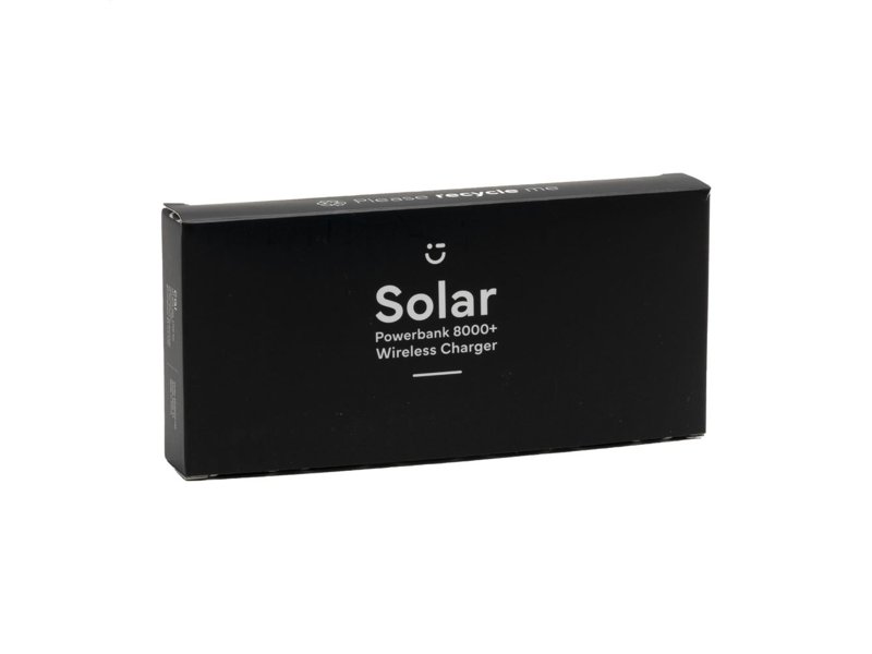 Solar Powerbank 8000+ Wireless Charger externe oplader bedrukken | Relatiegeschenk & promotieartikel Solar Powerbank 8000+ Wireless Charger externe oplader bedrukken | Relatiegeschenk & promotieartikel
