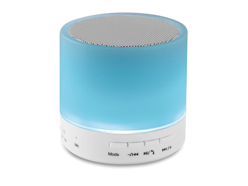 Ronde Bluetooth luidspreker bedrukken | Jouw relatiegeschenk & promotieartikel