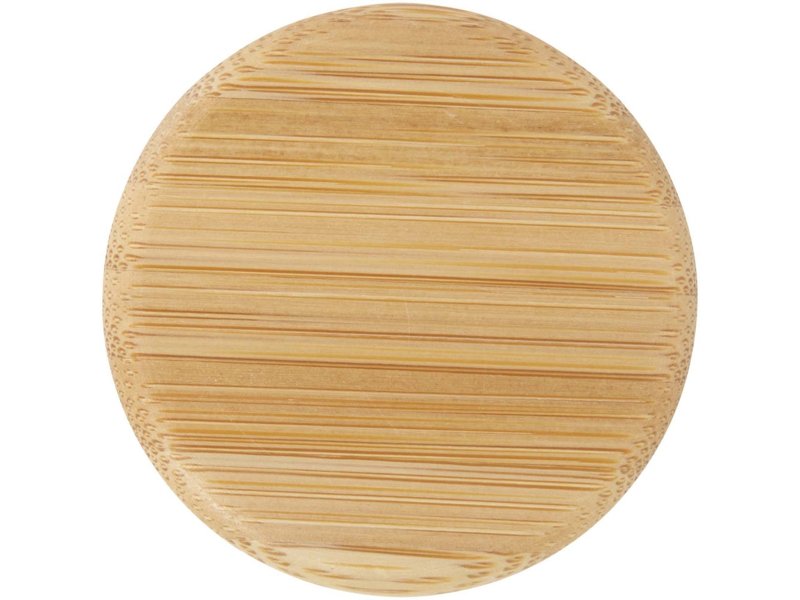 Lume 500 ml fles van mat natronkalkglas met bamboe deksel