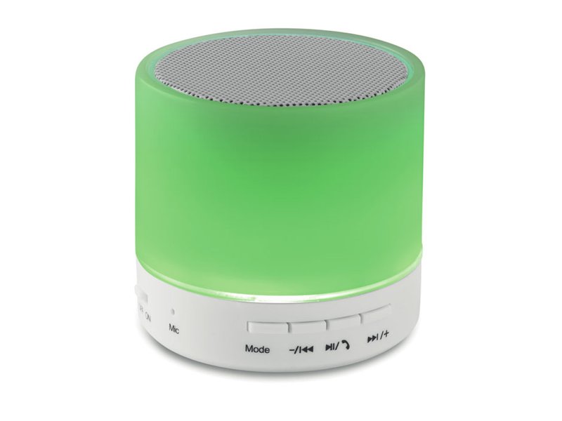 Ronde Bluetooth luidspreker bedrukken | Jouw relatiegeschenk & promotieartikel