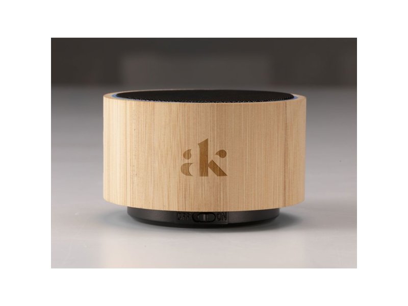Wave FSC Bamboo Wireless Speaker bedrukken | Jouw relatiegeschenk & promotieartikel Wave FSC Bamboo Wireless Speaker bedrukken | Jouw relatiegeschenk & promotieartikel