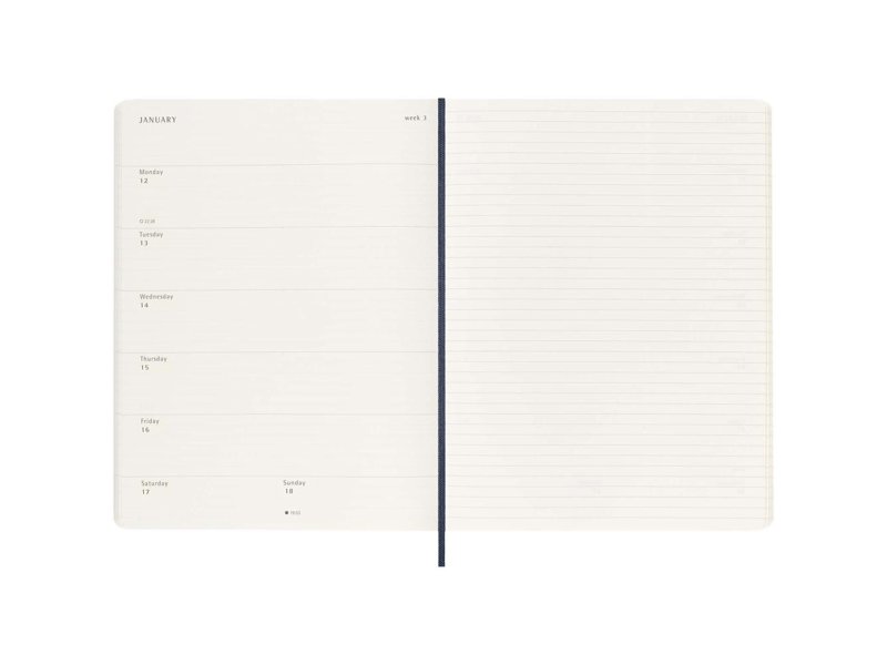 12M week agenda XL met zachte kaft