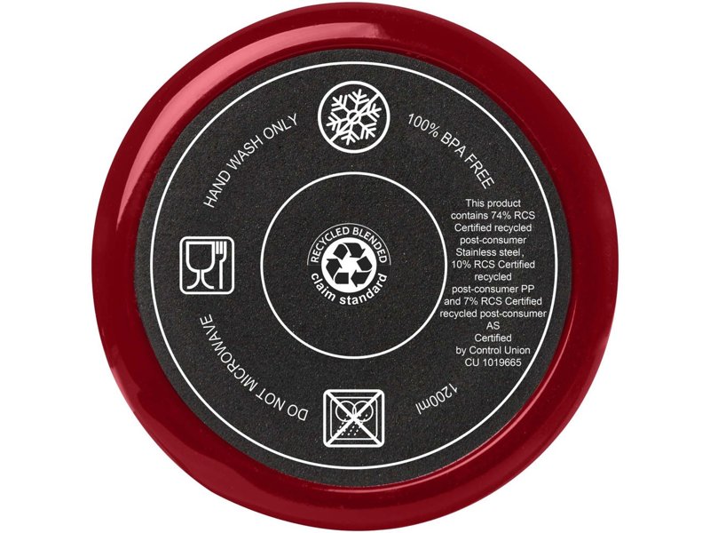 Melbourne 1200 ml RCS-gecertificeerde geïsoleerde beker met rietje