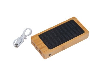 Solar Powerbank 8.000 mAh Bakersfield van bamboe
