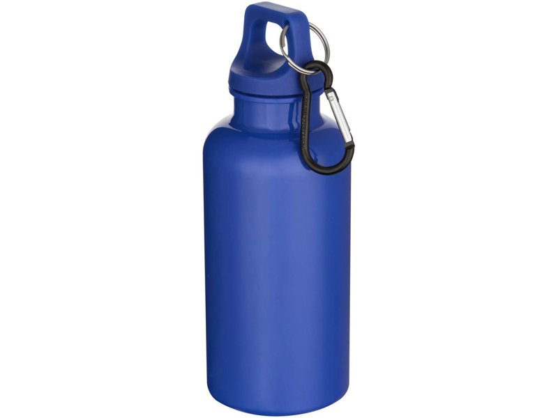 Oregon 400 ml effen waterfles van RCS gecertificeerd gerecycled plastic met karabijnhaak Oregon 400 ml effen waterfles van RCS gecertificeerd gerecycled plastic met karabijnhaak