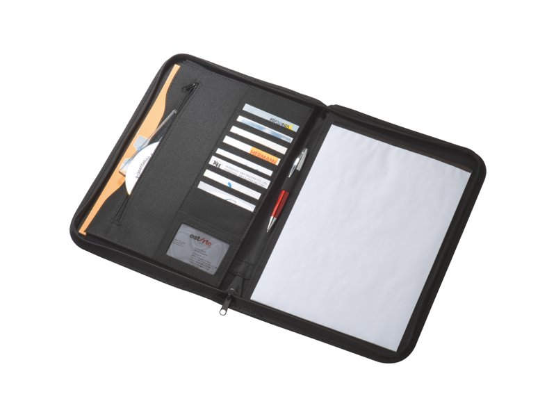 Binnenzijde Panama map met ringmechaniek en insteekvakken