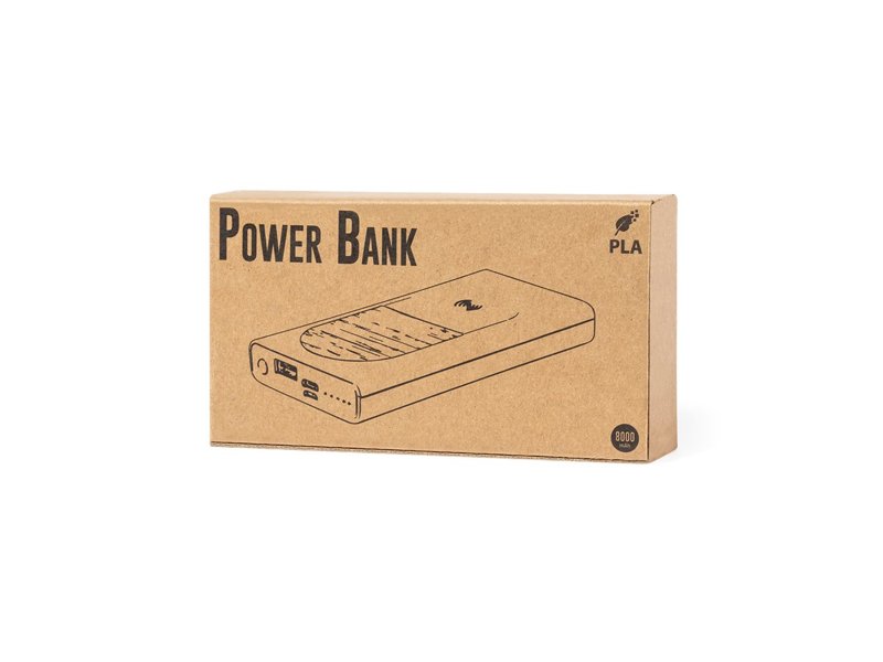 Stijlvolle Ditte powerbank 8.000 mAh promotieartikel bedrukt met logo