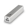 Aluminium THAZER Power Bank 2.200 mAh bedrukt met logo als promotieartikel
