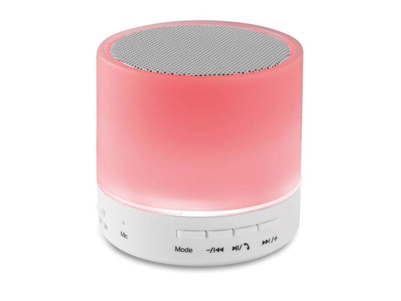 Ronde Bluetooth luidspreker bedrukken | Jouw relatiegeschenk & promotieartikel