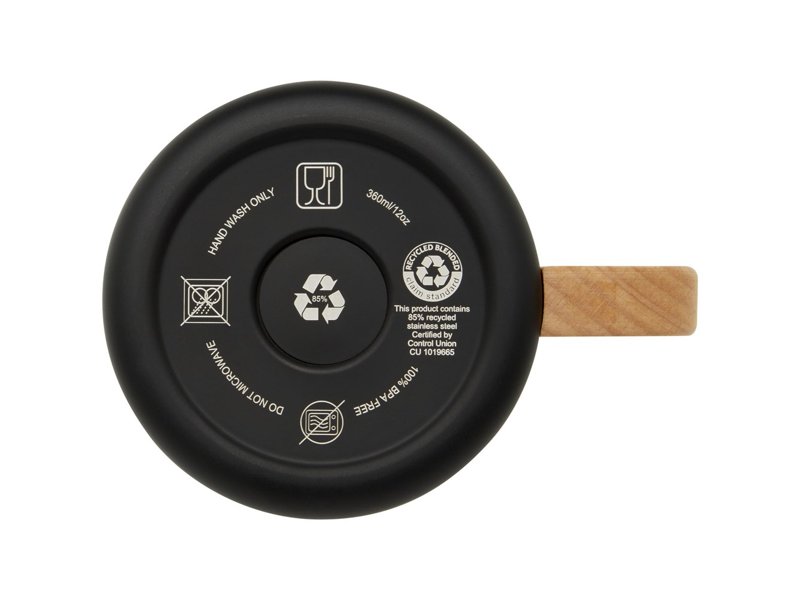 Bjorn 360 ml RCS-gecertificeerde mok van gerecycled roestvrijstaal met koperen vacuümisolatie