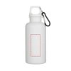 Oregon 400 ml effen waterfles van RCS gecertificeerd gerecycled plastic met karabijnhaak Oregon 400 ml effen waterfles van RCS gecertificeerd gerecycled plastic met karabijnhaak