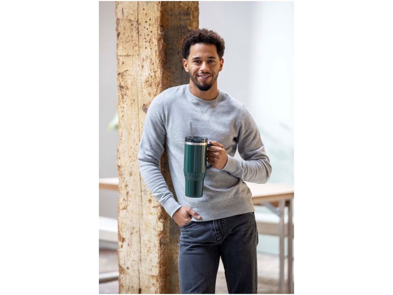 Melbourne 1200 ml RCS-gecertificeerde geïsoleerde beker met rietje