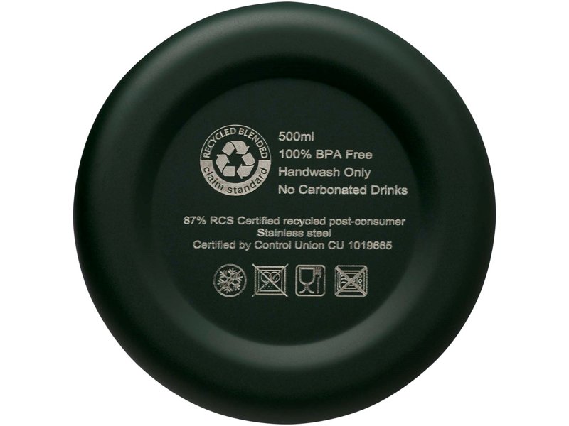 Spring 500 ml RCS-gecertificeerde gerecyclede roestvrijstalen koperen vacuümgeïsoleerde fles
