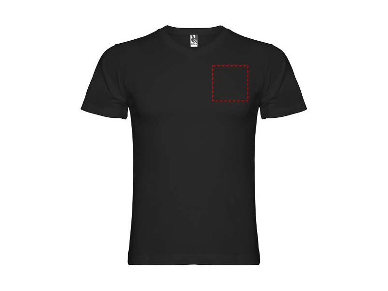 Samoyedo herenshirt met V-hals en korte mouwen Samoyedo herenshirt met V-hals en korte mouwen