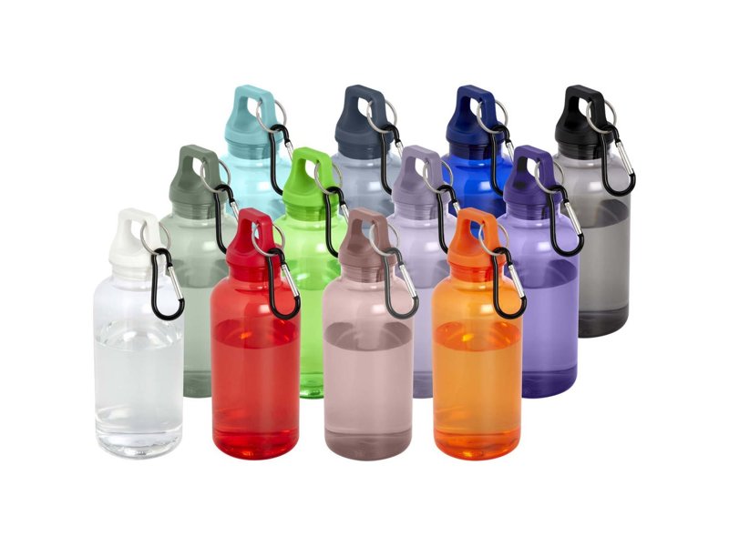 Oregon 400 ml waterfles van RCS-gecertificeerd gerecycled plastic met karabijnhaak